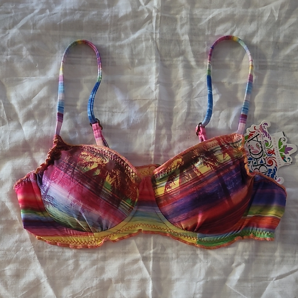 BECCA Multicolor Bikini Top